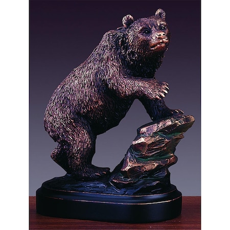 Marian Imports F 4.5 x 6 in.Treasure of Nature Howling Bronze Bear Statue 13072